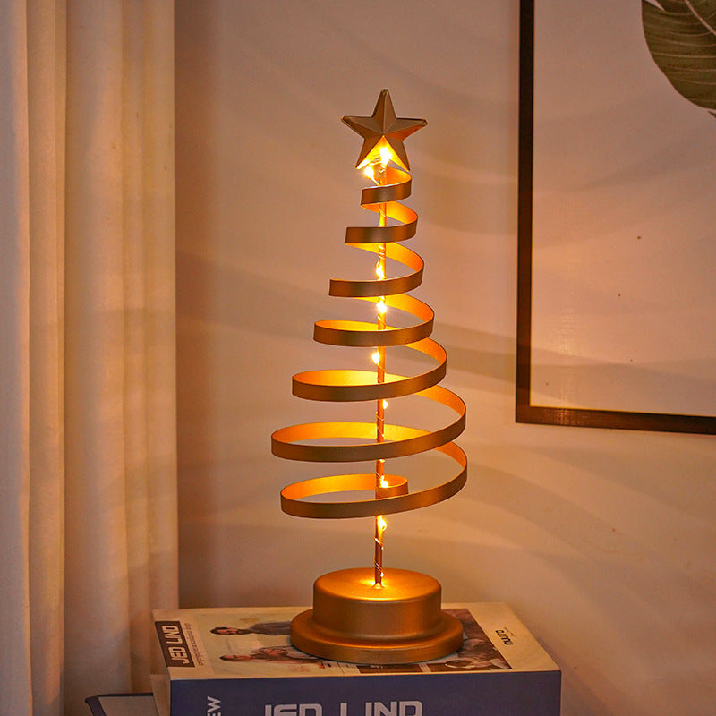Spiral Christmas Tree Lamp – Add Warm Holiday Glow