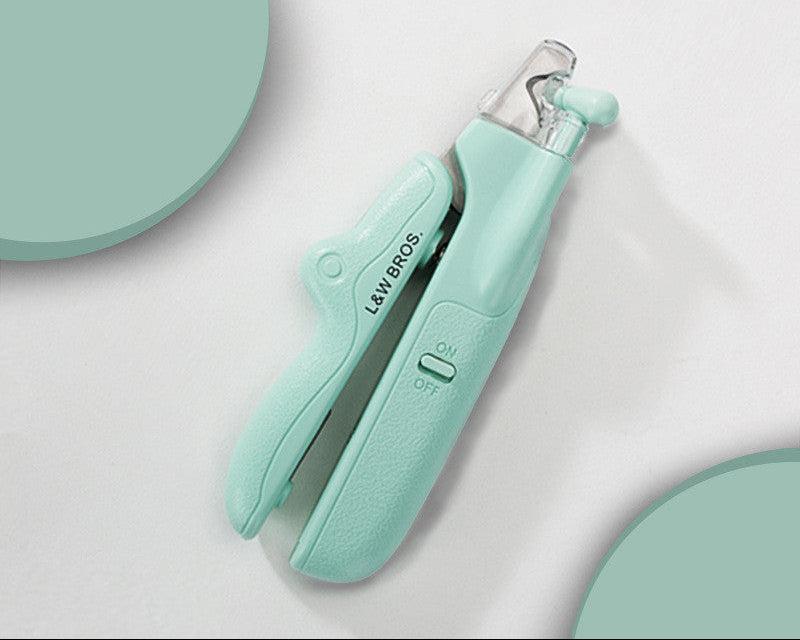Pet Nail Trimmer LED Light – Professional Dog Cat Grooming Clippers for Home Care & Safety