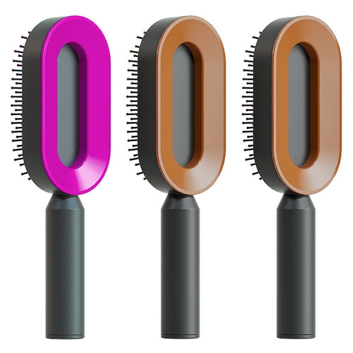 Self-Cleaning Hair Brush – Detangling & Smoothing with One-Click Hair Removal
