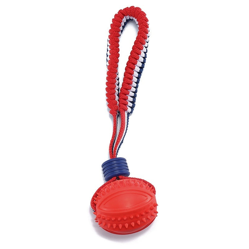 Interactive Dog Ball Toy – Rope Chew Toy for Puppy Teething, Training & Play