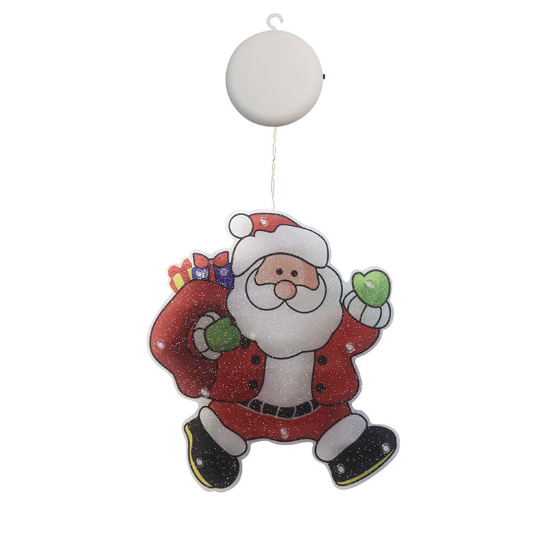 Christmas LED Decoration Lights – Santa Snowman Elk Holiday String Lights for Home Decor