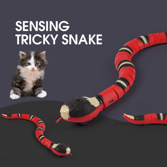 Smart Interactive Cat Toy – Automatic USB Snake Teaser for Cats & Dogs