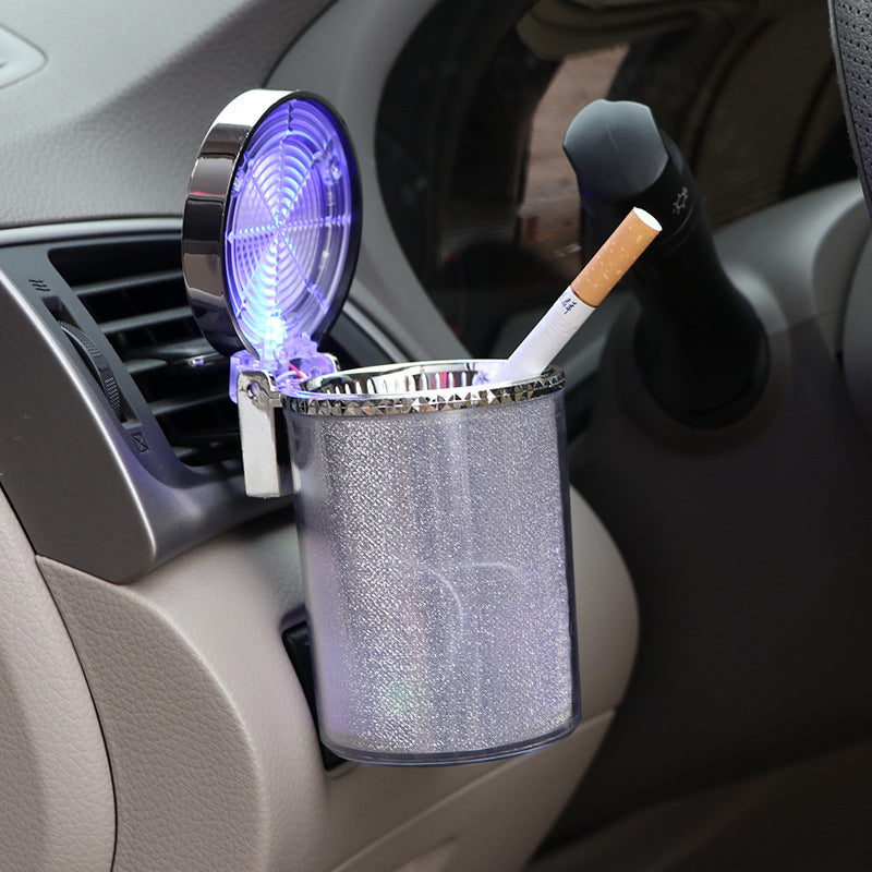 RGB LED Car Ashtray – Portable Smokeless Ash Tray