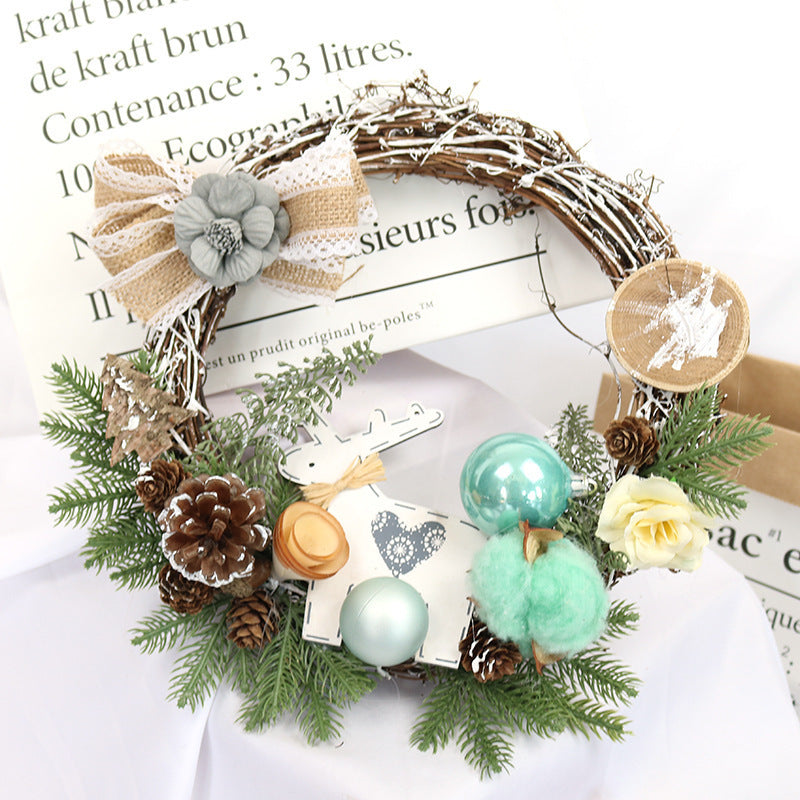 Christmas Garland Window Decoration – Festive Holiday Window Clings & Xmas Home Decor