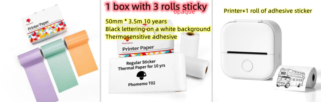 Mini Label & Photo Printer – Easy, Quick, Portable