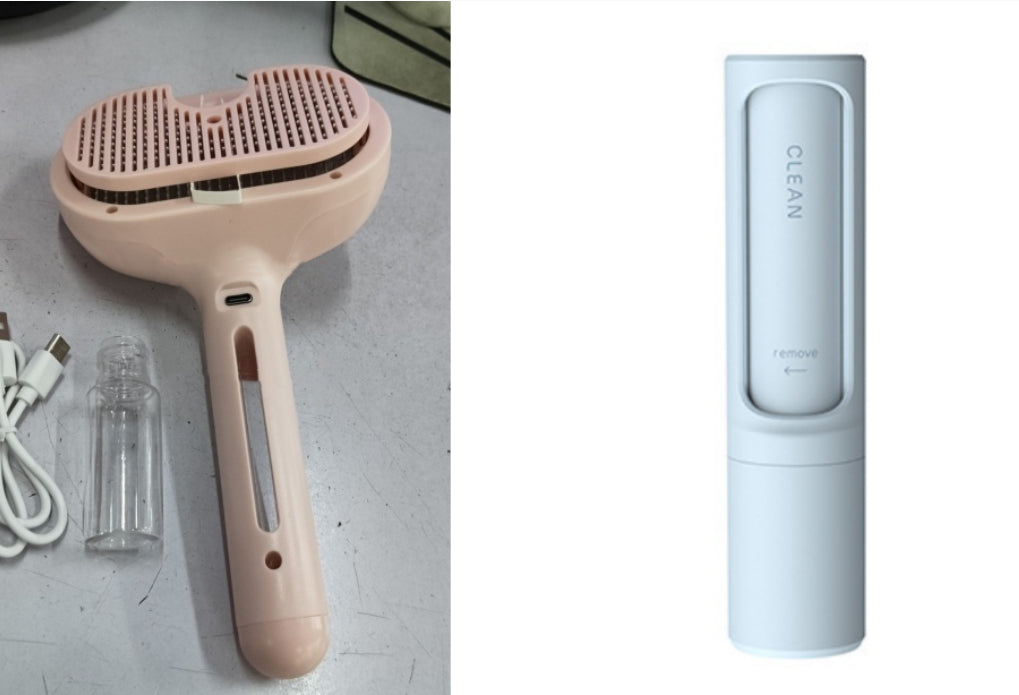 Self Cleaning Pet Grooming Brush with Mist Spray – Dog & Cat Hair Remover Comb