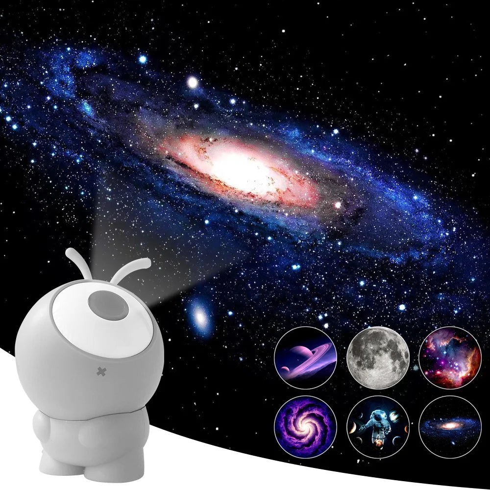 Rechargeable Galaxy Projector Lamp – Starry Sky Night Light