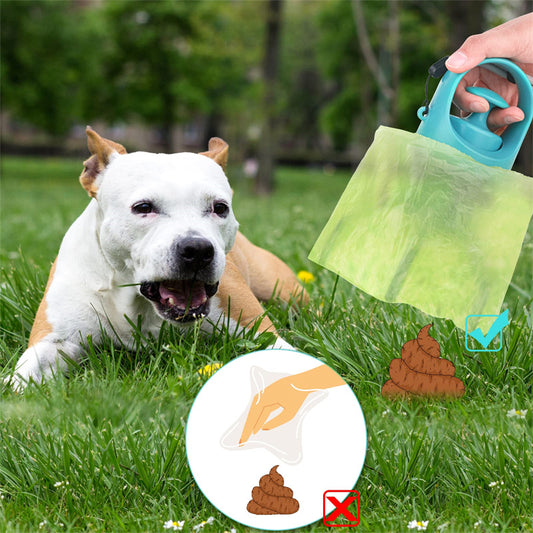 Portable Dog Pooper Scooper with Bag Dispenser – Lightweight