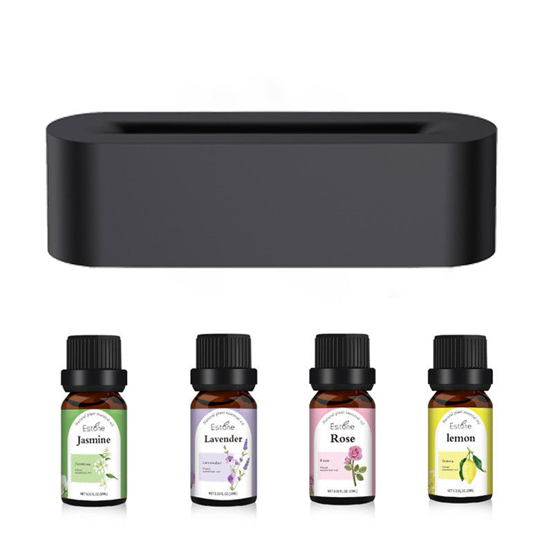 Home Spa Flame Aroma Diffuser – Ultrasonic Humidifier LED Fire Mist Maker Essential Oil Diffuser