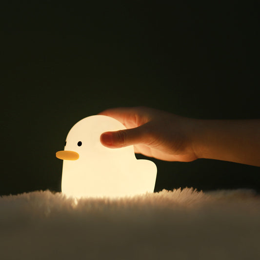 Silicone Duck Night Light – Cute LED Lamp for  Bedroom, Bedside & Cozy Room Decor