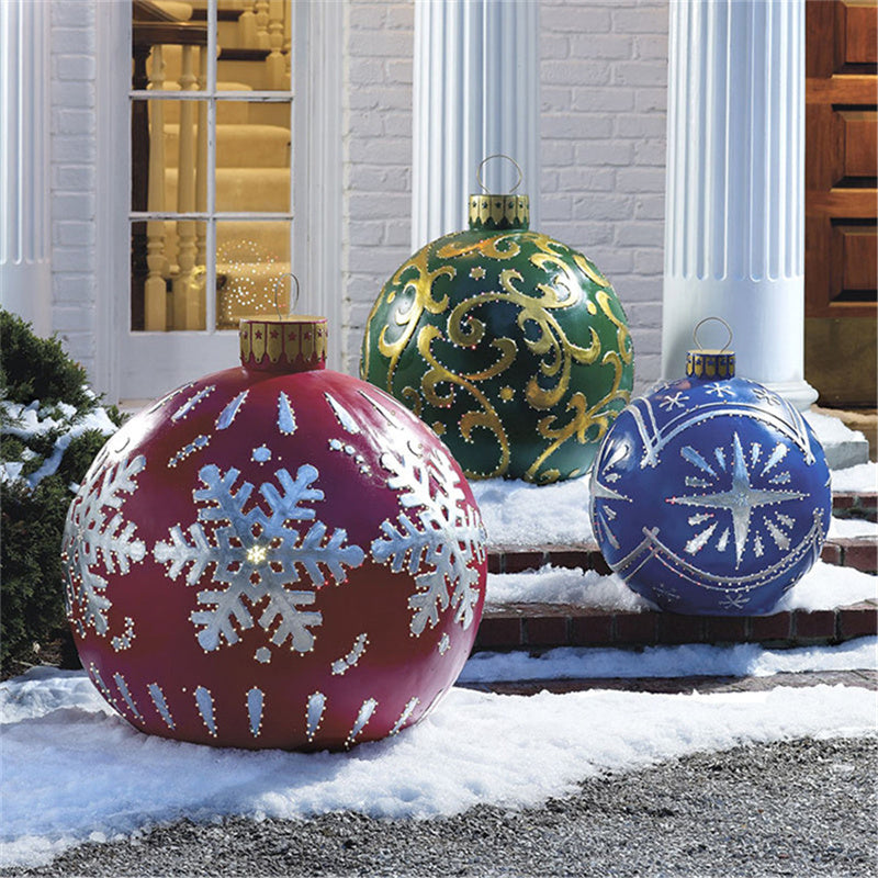 Large Christmas Decoration Balls for Festive Outdoor Displays