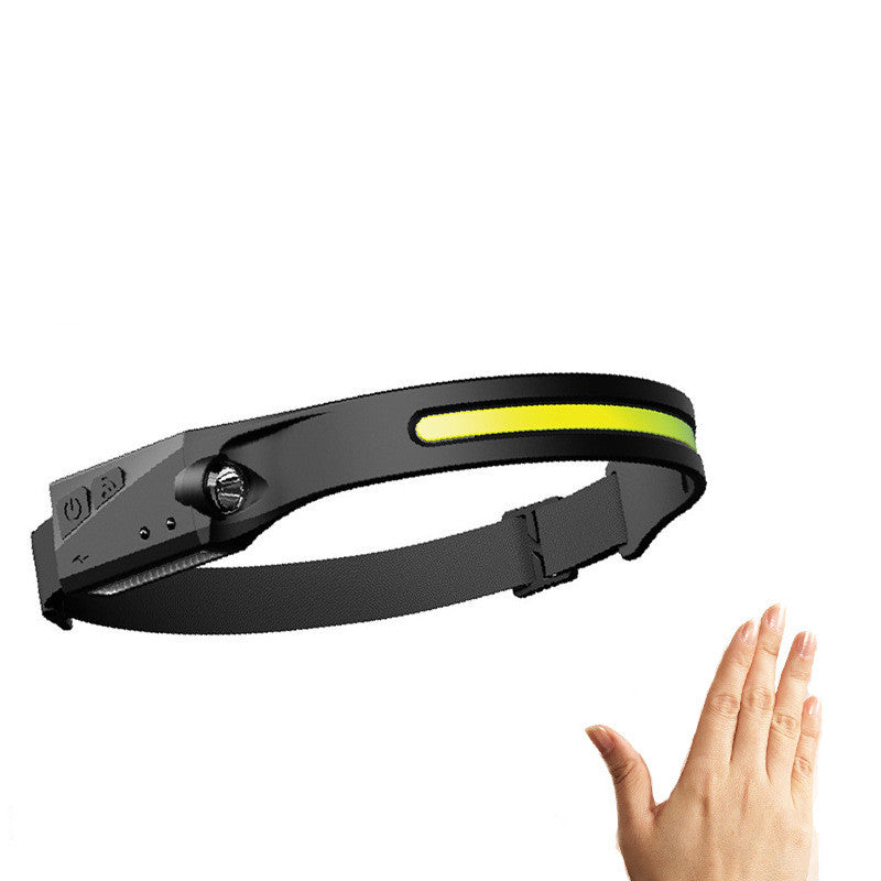 Waterproof COB LED Headlight Flashlight – USB Rechargeable Hands-Free Camping & Hunting Lamp