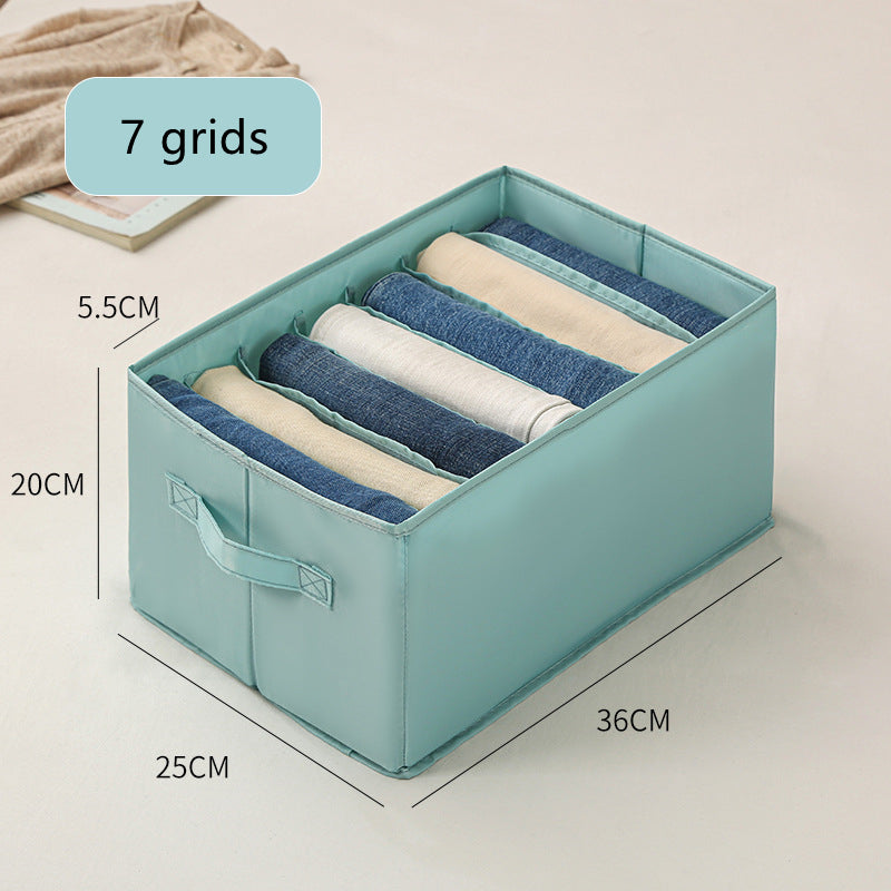 Wardrobe Storage Organizer Box – Clothes Denim Pants Folding Divider for Closet Use