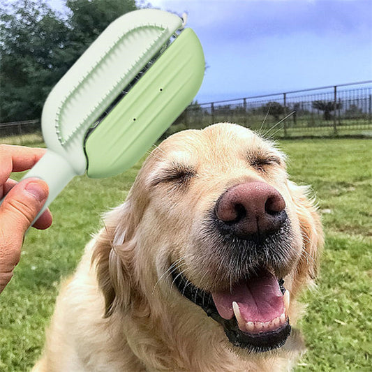 Self Cleaning Dog Cat Brush 3 in 1 Pet Grooming Tool Hair Removal Massage Comb With Water Tank