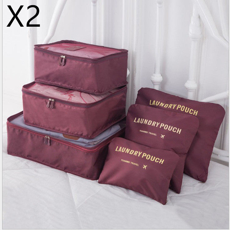 Travel Clothes Organizer Bags Set – 6PCS Packing Cubes for Luggage & Efficient Packing System