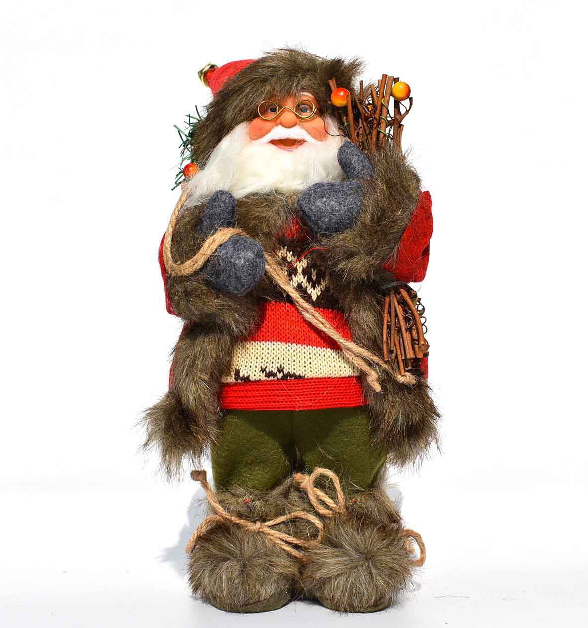 Christmas Doll Ornament – Navidad Noel Decor, Cute Holiday Figurine