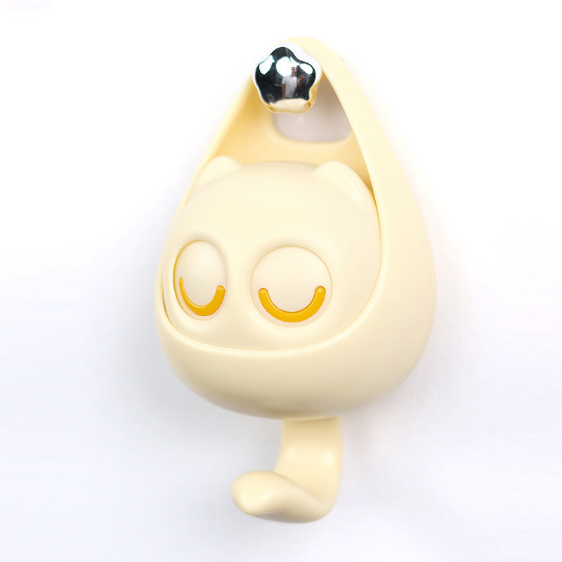 Playful Cat Coat Hook for Keys, Scarves, and Hats