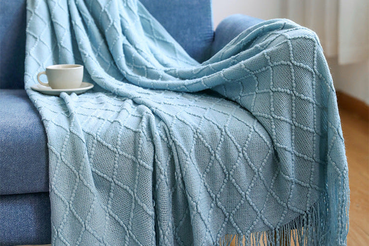 Minimalist Nordic Sofa Blanket Cover – Stylish Couch Protector