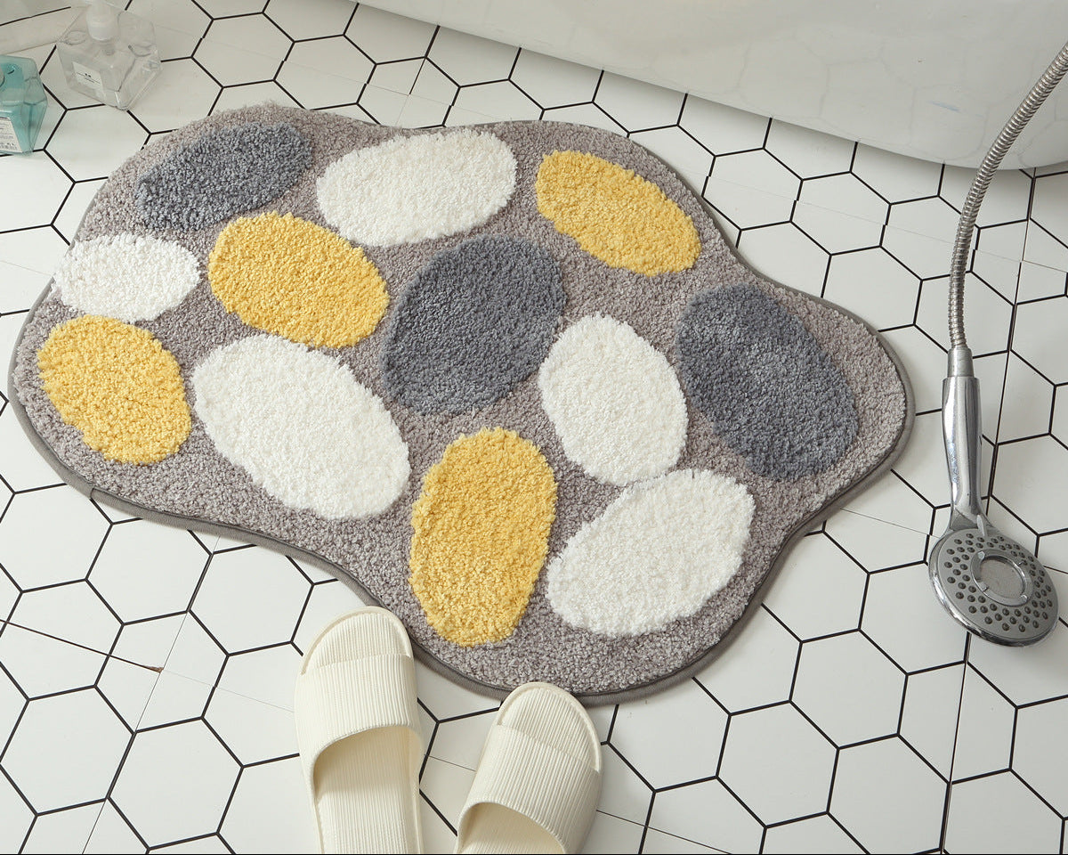 Cute Egg Area Rug – Bathroom, Kitchen & Bedroom Entrance Mat | Trendy Home Decor