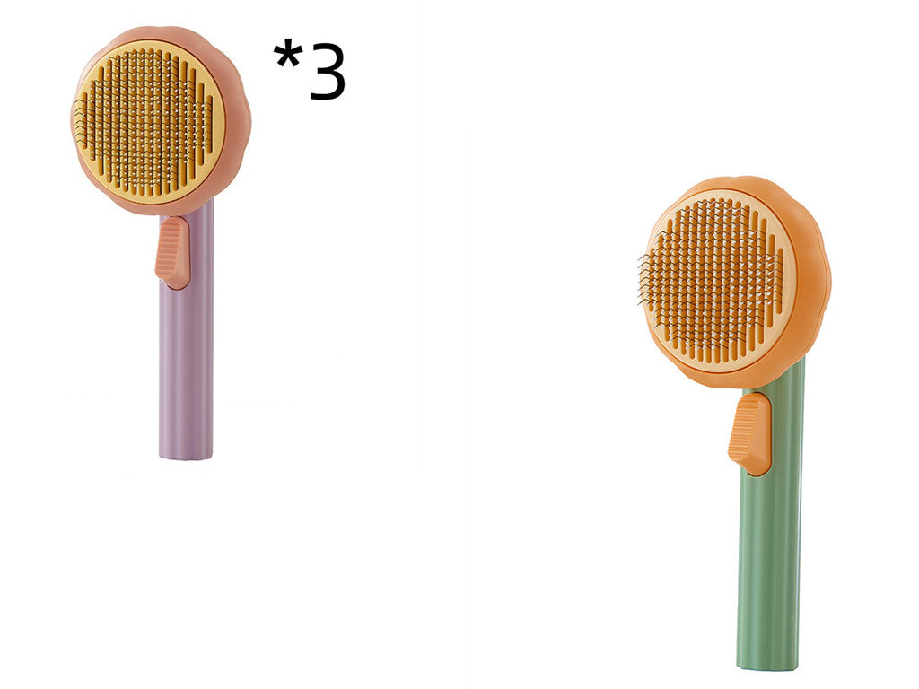 Pet Grooming Comb – Steel Wire Hair Removal Brush for Cats & Dogs