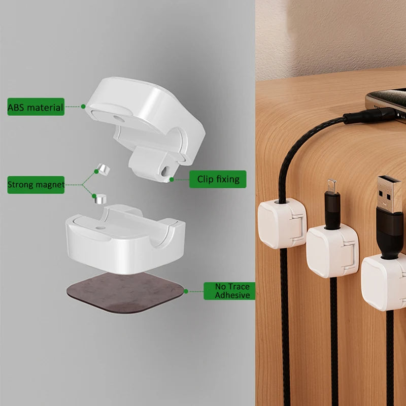 Desk Wire Organizer – Magnetic Cable Clip for Clutter-Free Workstations