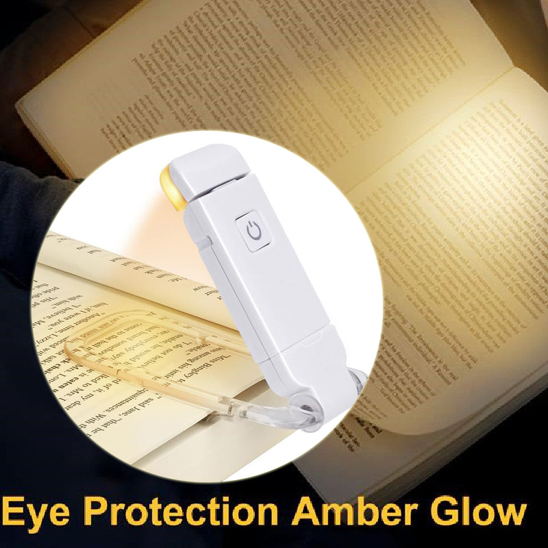 Portable Book Reading Light LED Clip – Rechargeable Eye Care Lamp for Bedside Reading