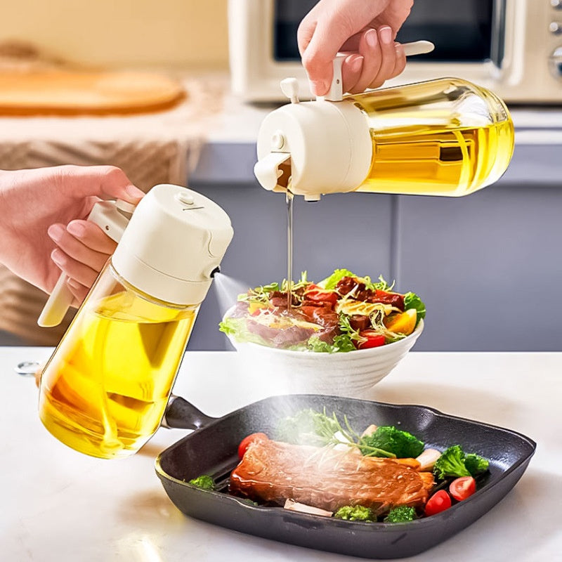 Olive Oil & Vinegar Sprayer Bottle – Kitchen Cooking & BBQ Oil Spray