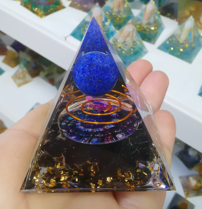 Natural Crystal Stone Pyramid – Energy Balance Decor for Home Desk Office Interior Styling