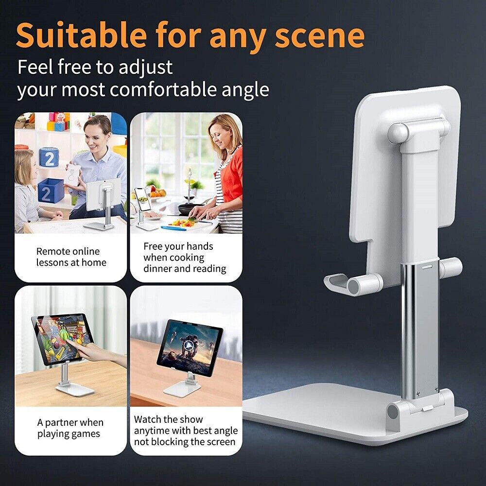 Portable Phone Stand for Desk – Adjustable Foldable Holder for iPhone & Tablet