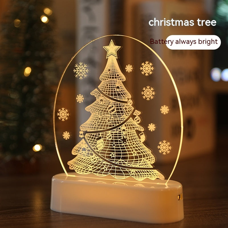 Christmas Atmosphere Night Light – LED Decorative Holiday Home Glow Lamp