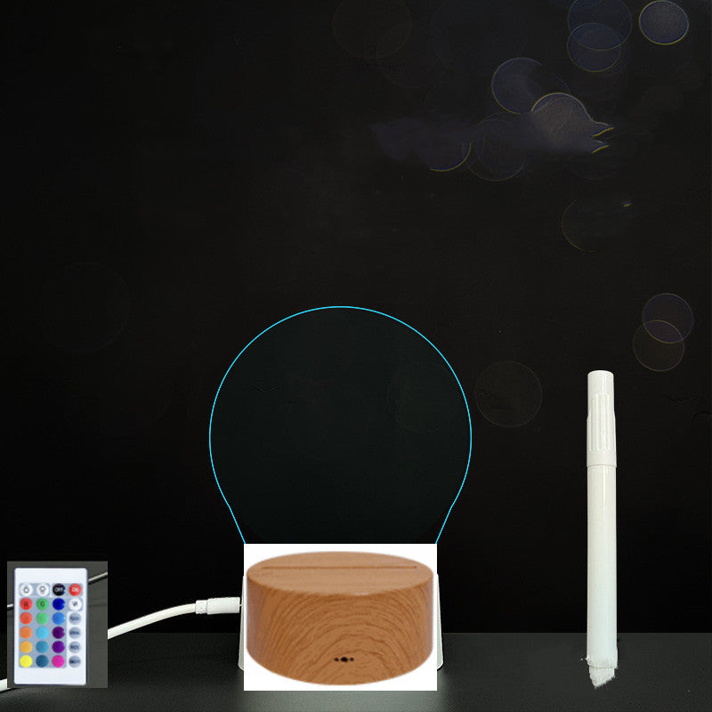 Glow Writing 3D Acrylic Board – LED Message Night Light for Notes, Reminders & Home Decor