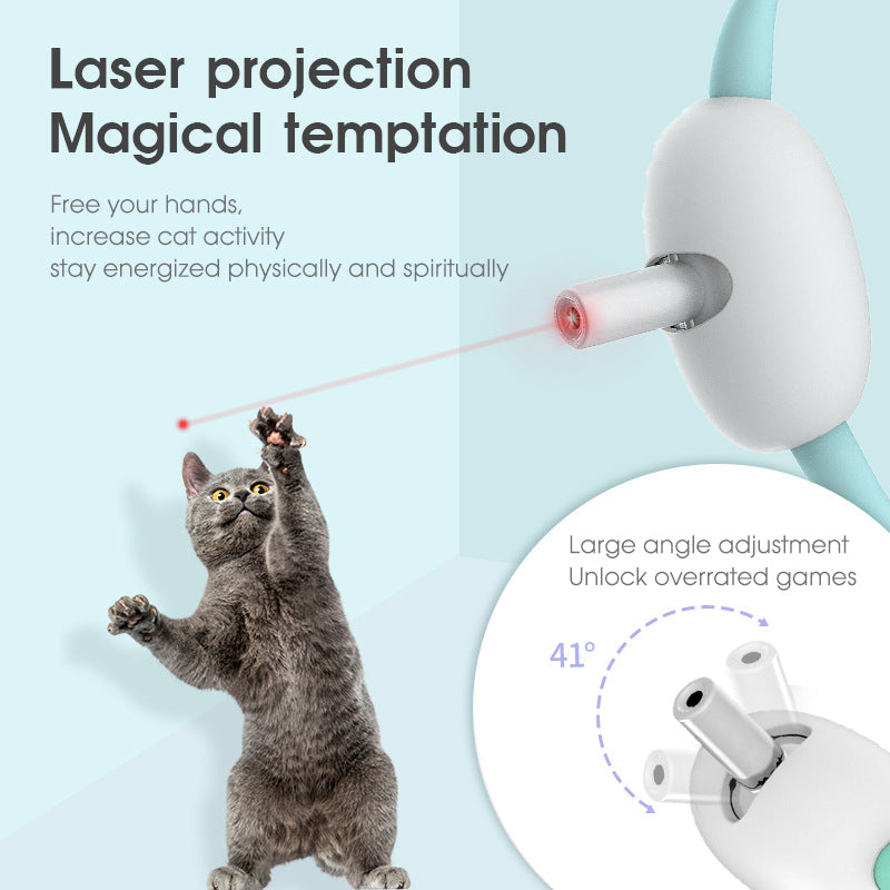 Automatic Cat Laser Toy – Interactive Smart Collar Toy for Indoor Cats