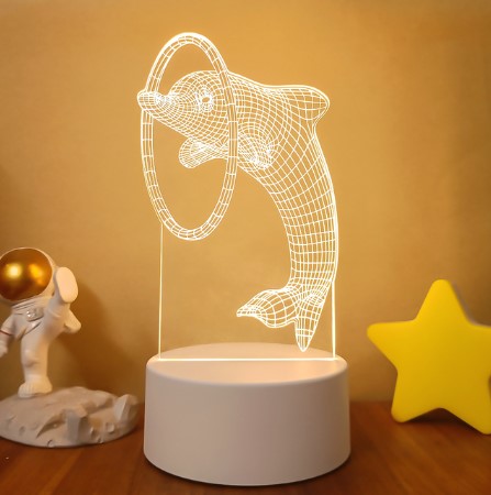 Color Changing 3D LED Lamp – Remote Night Light for Room Setup