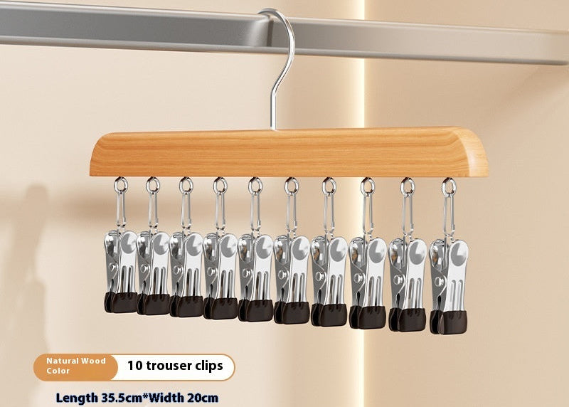 Home Closet Organizer Multi-Hook Storage Rack – Space Saving Clothes Hanger