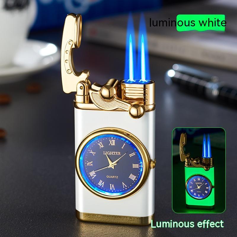 Electric Watch Lighter Men – Windproof Blue Flame Creative Wrist Watch Lighter Gift