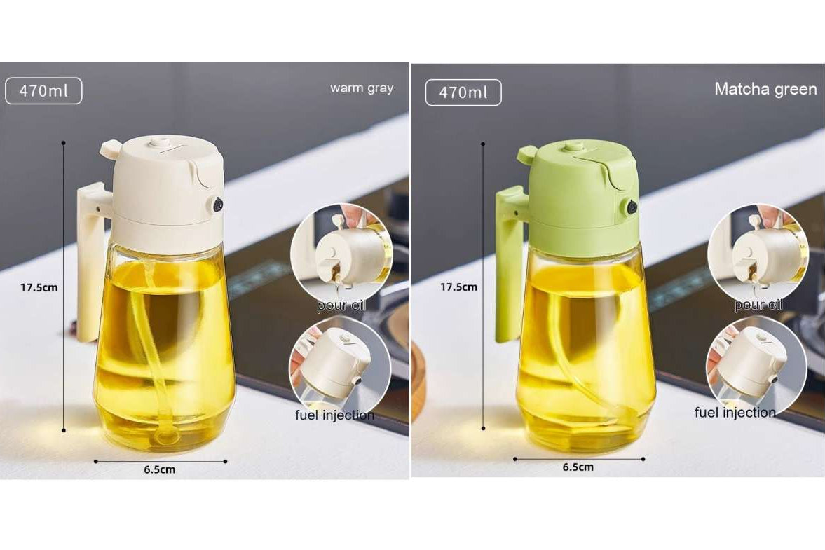 Olive Oil & Vinegar Sprayer Bottle – Kitchen Cooking & BBQ Oil Spray