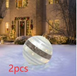 Large Christmas Decoration Balls for Festive Outdoor Displays