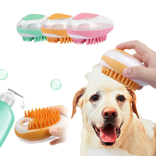 Pet Spa & Bath Brush – 2-in-1 Silicone Massage and Hair Removal Comb