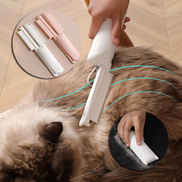 Pet Grooming Brush – Hair Removal & Massage Tool for Dogs and Cats