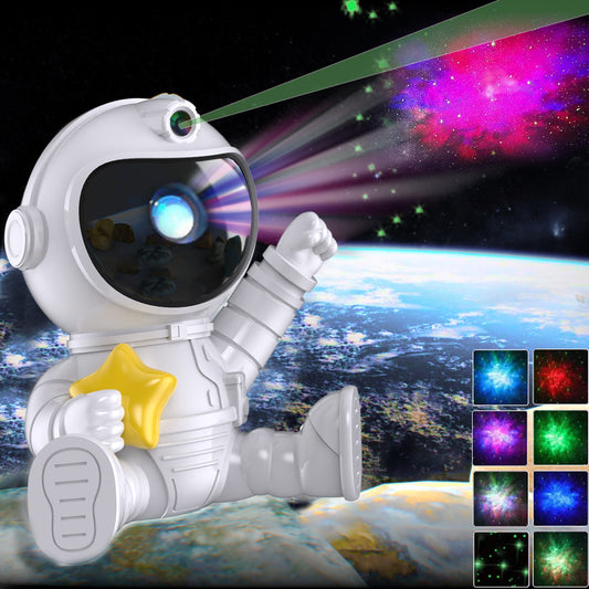 Galaxy Starry Sky Projection Lamp – Astronaut LED Night Light | Cozy Room Decor