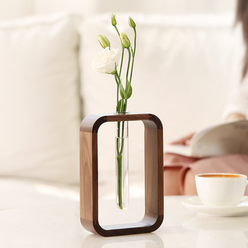 Aesthetic Glass Flower Vase – Modern Living Room Home Decor