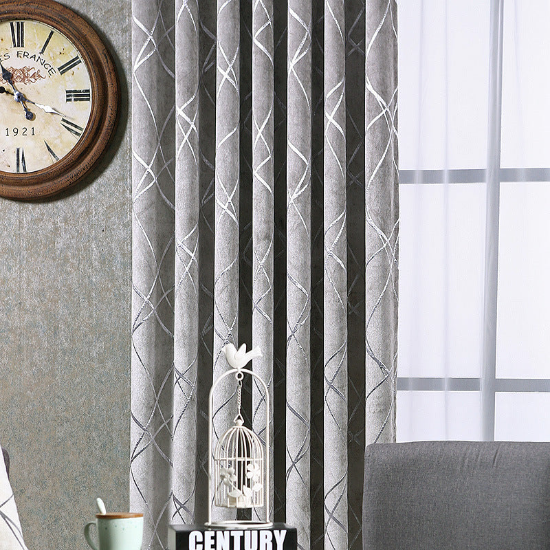 Luxury Chenille Blackout Curtains – Modern Solid Color Window Panels for Living Room