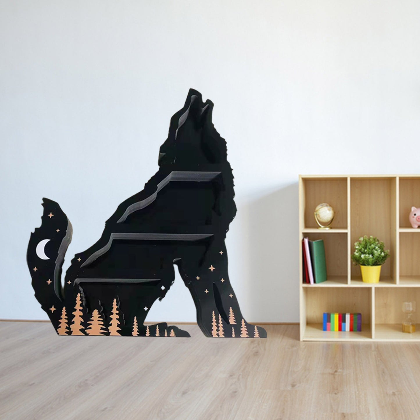 Modern Crystal Wolf Decoration Ornament – Stylish Home Display Rack for Luxury Room Aesthetic