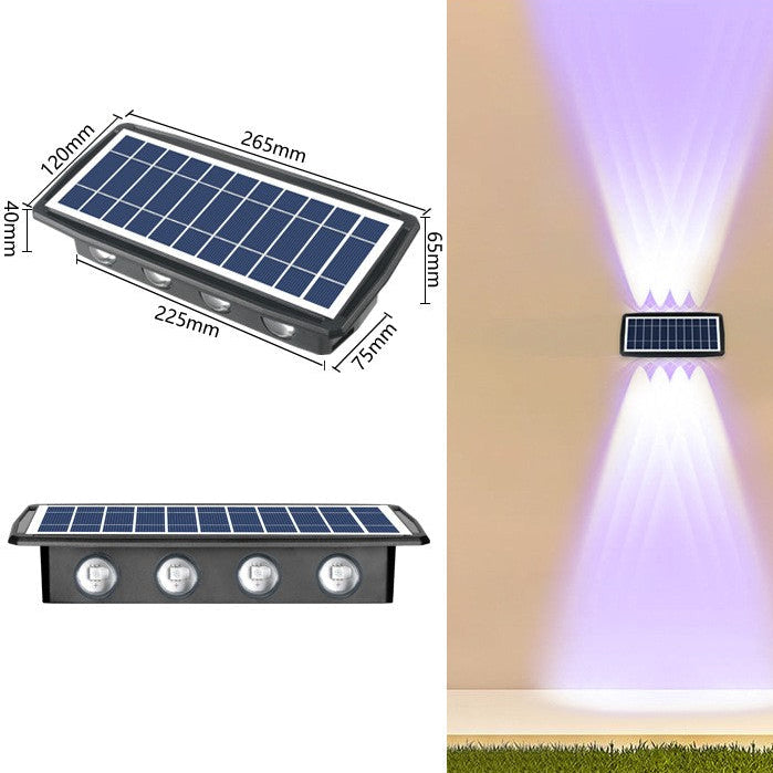High Power Solar Wall Light – Waterproof Motion Sensor LED for Outdoor Security Lighting