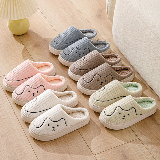 Plush Cat House Slippers – Non-Slip Indoor Footwear
