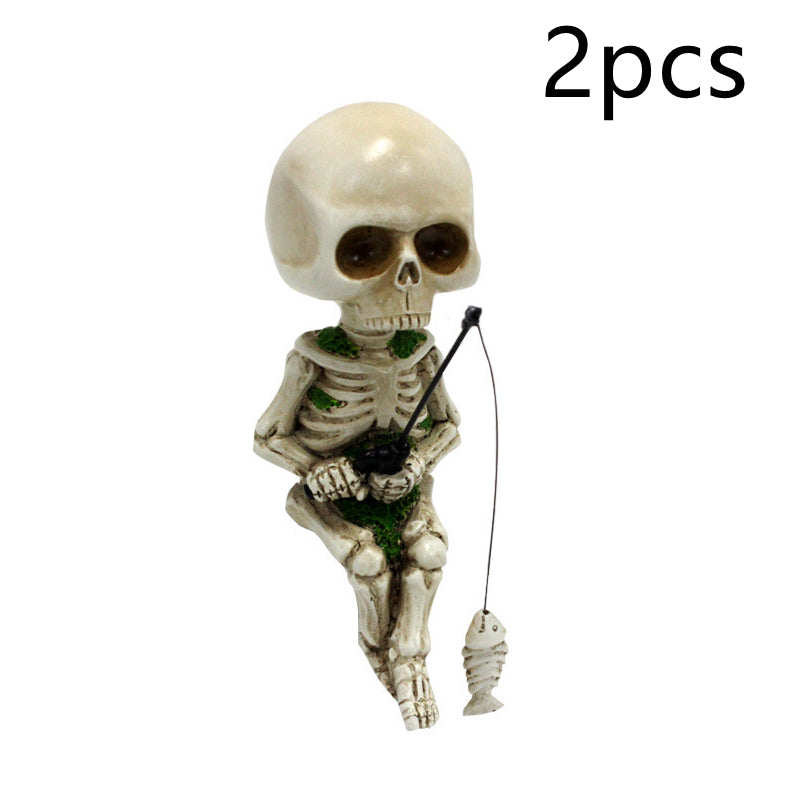 Halloween Mini Landscape Decor Outdoor Yard Aquarium Decoration – Spooky Garden Terrarium Micro Scene