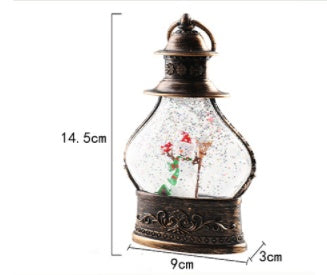 Snowflake Crystal Ball Christmas Decoration – LED Holiday Table Decor Night Light
