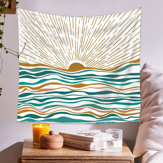 Minimalist Boho Wall Tapestry – Aesthetic Home Decor for Cozy Bedroom Setup