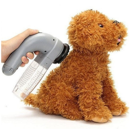 Pet Grooming Vacuum Brush – Electric Hair Remover & Portable Cleaning Tool for Dogs & Cats