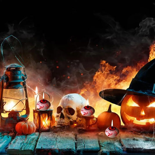 Halloween Eyeball Candle – Floating Horror Candle Decor for Spooky Room Styling